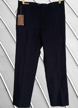 Чоловічі темно-сині вельветові штани collezione w38 l33 xl xxl 54 56 колекзіоне бавовняні вельветові брюки з кашеміром прямі 56