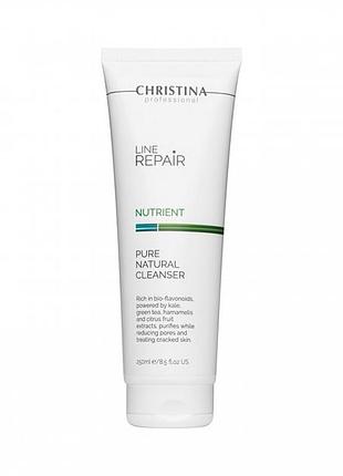 Натуральний очищувальний гель christina line repair nutrient pure natural cleanser 250 мл