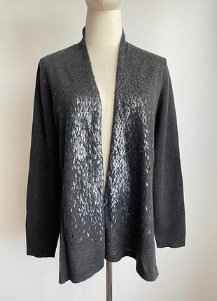 Кардиган eileen fisher з паєтками 100% вовна