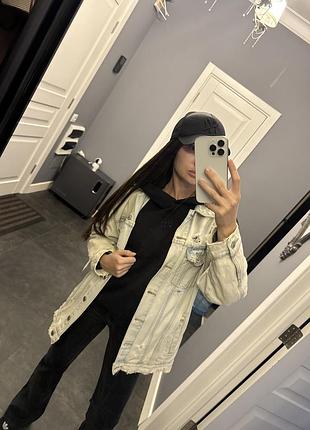 Джинсова куртка bershka 2