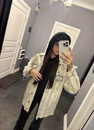 Джинсова куртка bershka 4