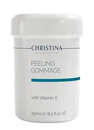 Пілінг-гомаж з вітаміном е для всіх типів шкіри christina peeling gommage with vitamin e, 250мл
