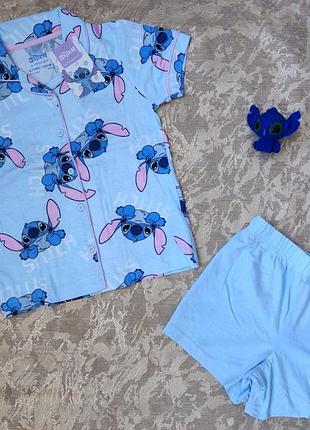 Пижама stitch primark на девочку, пижама со стоим р. 116-122, 6-7 лет