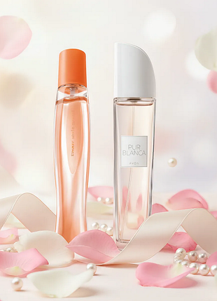 Набор парфюма avon summer white sunset и pur blanca 2х50 мл / эйво именно вайт пурпур бланка