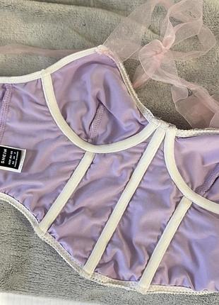 Бузковий корсет shein 6