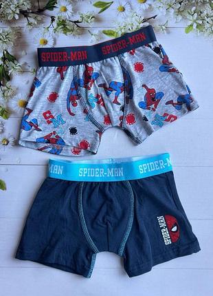 Трусики боксеры на мальчика spider-man (набор 2 шт.primark р.98 см (2-3 года)