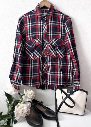 Котонова сорочка в клітинку zara