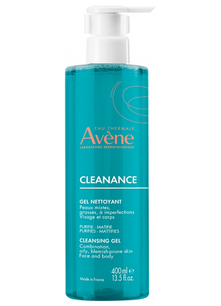 Очищающий гель avene cleanance cleansing gel, 400 мл