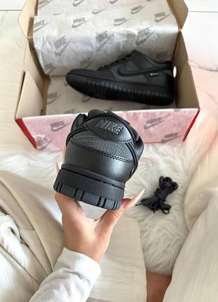 Кросівки nike dunk total black gore-tex termo 🖤 8