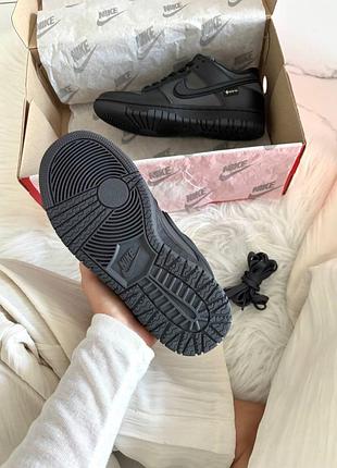 Кросівки nike dunk total black gore-tex termo 🖤 7