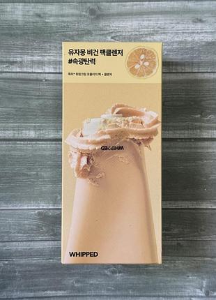 Маска-пінка для вмивання 2 в 1 з юдзу та бакучіолом whipped yujamong vegan pack cleanser 130 г