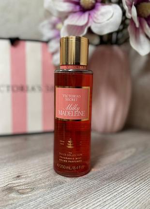 Парфумований зволожуючий спрей для тіла victorias secret milky madeleine fragrance mist