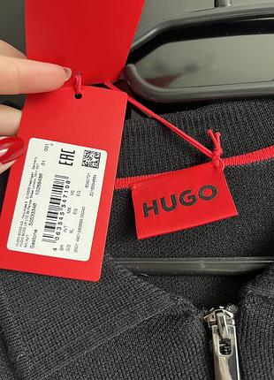 Чоловіче чорне поло , кофта hugo 5