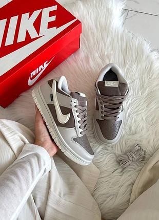 Кросівки nike dunk brown grey gore-tex termo 🤎 9