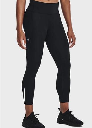 Женские спортивные тайтсы  со светоотражателями  under armour xs