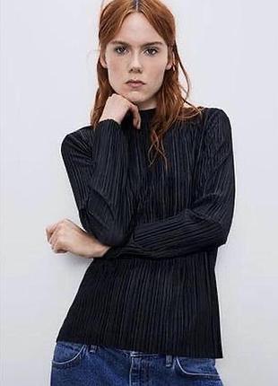 Плісирована блуза zara