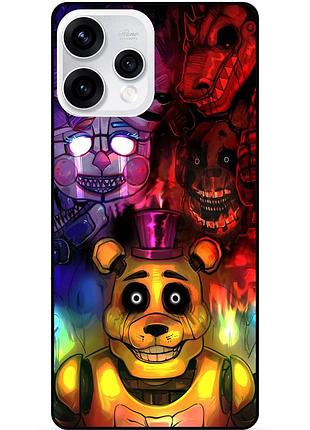 Силіконовий бампер чохол для oppo reno 15 з малюнком freddy фредді аніматроніки