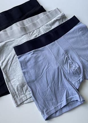 3 шт набір боксерів труси чоловічі h&m