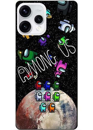 Силіконовий чохол бампер для oppo reno 15 з малюнком амонг ас among us
