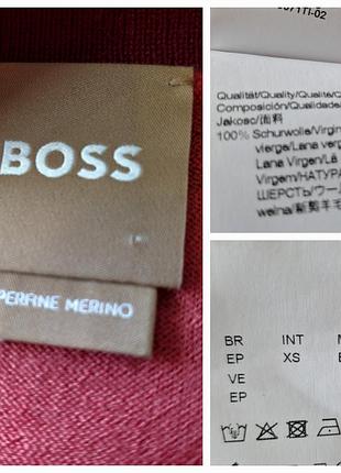 Свитер/100%мерино шерсть/ рукаа 3/4/hugo boss 7