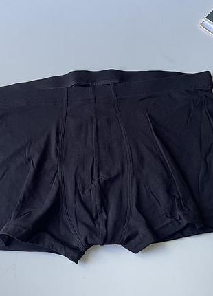 Труси боксери чорні бавовняні h&m