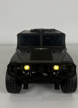Внедорожник на радиоуправлении jjrc hummer 4wd 1:16 - rc джип, рок-кравлер цвет - черный