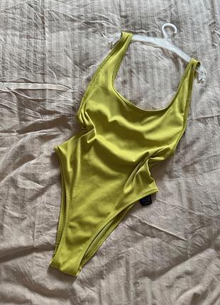 Купальник в рубчик zara