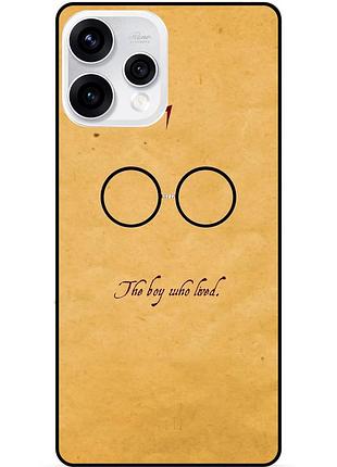 Чехол силиконовый бампер для oppo reno 15 с рисунком гарри поттер harry potter очки
