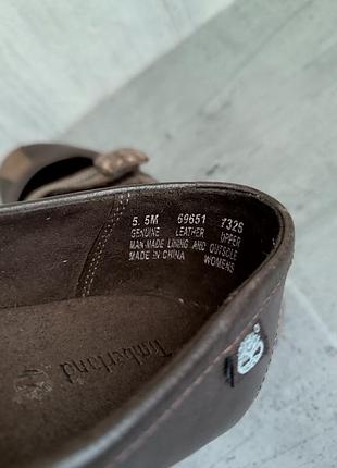 Timberland, кожаные туфли, макаксины 9