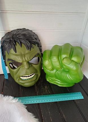 Дитячий набір маска та одна рукавичка кулак супергерой халк marvel марвел