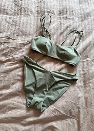 Салатовий купальник h&m