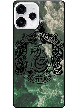 Чехол силиконовый бампер для oppo reno 15 с рисунком слизерин slytherin гарри поттер harry potter