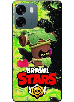 Силіконовий бампер чохол для oppo a6 з героєм бравл транк brawl