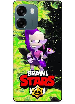 Силіконовий бампер чохол для oppo a6 з героєм бравл емз brawl