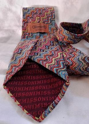 Винтажный галстук от missoni 10