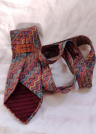 Винтажный галстук от missoni 9