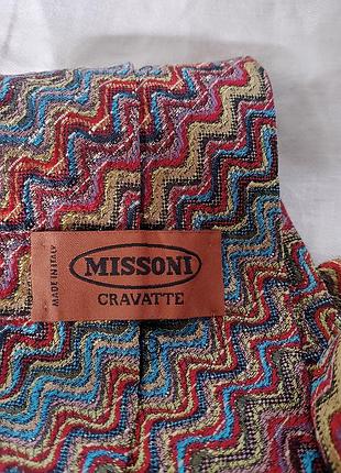 Винтажный галстук от missoni 5