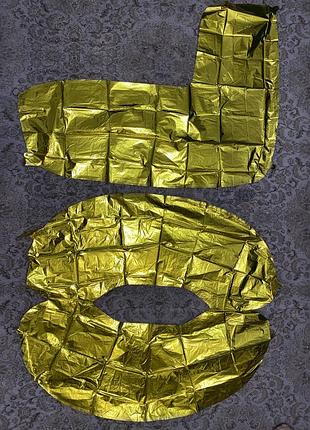 Набір подарунків на 70-річчя кульки на 70 років в золотому стилі