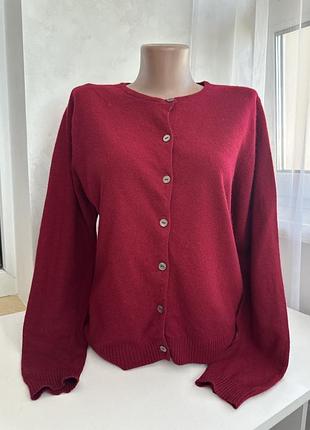 Бордовий кардиган laura ashley