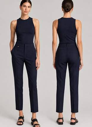 Новые темно-синие брюки укороченные lauren ralph lauren (slim fit / cropped)