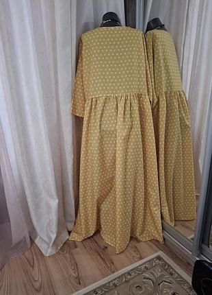 Красивое в горох платье 👗 2