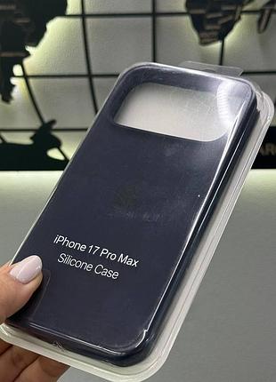 Чехол silicone case с микрофиброй для iphone 17 pro max, чехол-накладка для айфон 17 pro max (фиолетовый) 4