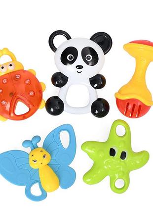 Набор детских погремушек "baby toys" 2805 в наборе 5 штук