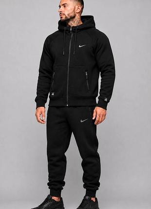 Костюм спортивный зимний мужской nike acg! зимовий спортивний костюм nike! материал трёхнитка на байке! размеры s-2xl! осень-зима хит!