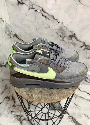 Мужские кроссовки nike air max 90 terrascape grey найк серого цвета