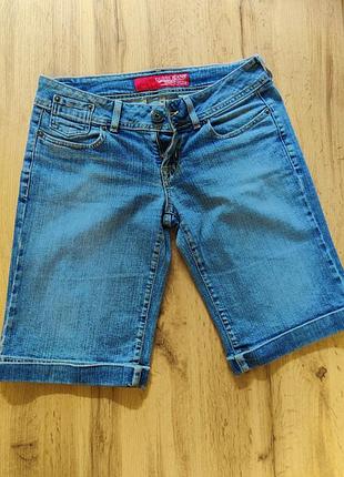 Оригінальні шорти guess y2k 2000s джинсові бермуди, розмір 27 (s/m)