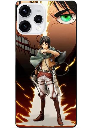 Силіконовий чохол бампер для oppo reno 15 з малюнком атака титанів attack on titan