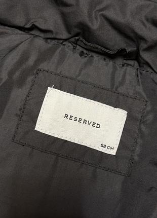 Легкий пуховик куртка чорна reserved 7