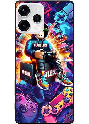 Силіконовий чохол бампер для oppo reno 15 з картинкою roblox роблокс