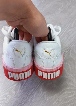 Кожаные женские кроссовки puma 6